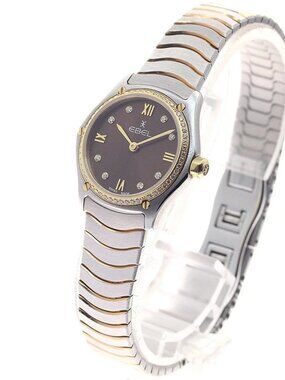 EBEL Sport Classic Mini 1216443A Diamond bezel 8P 2-tone YG Quartz Ladies_954673